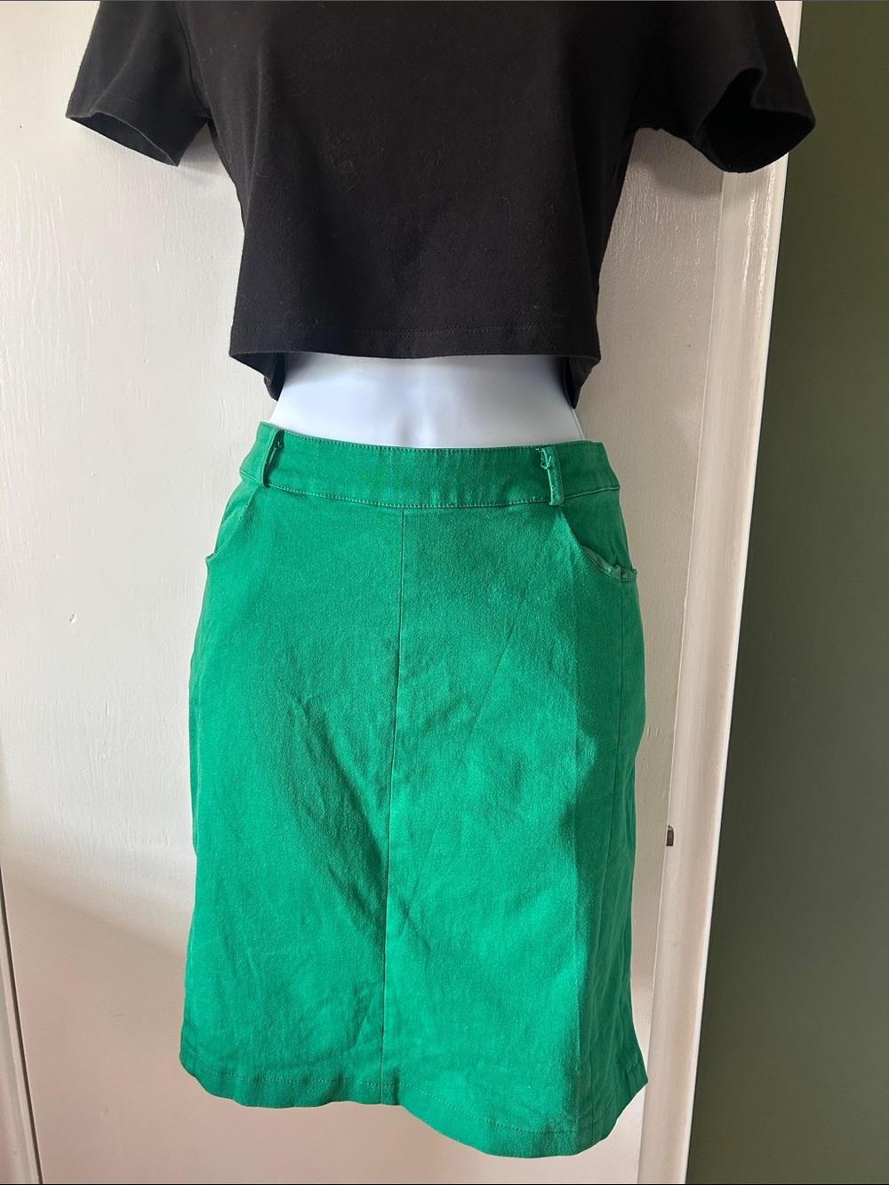 Yumi - Green Mini Skirt